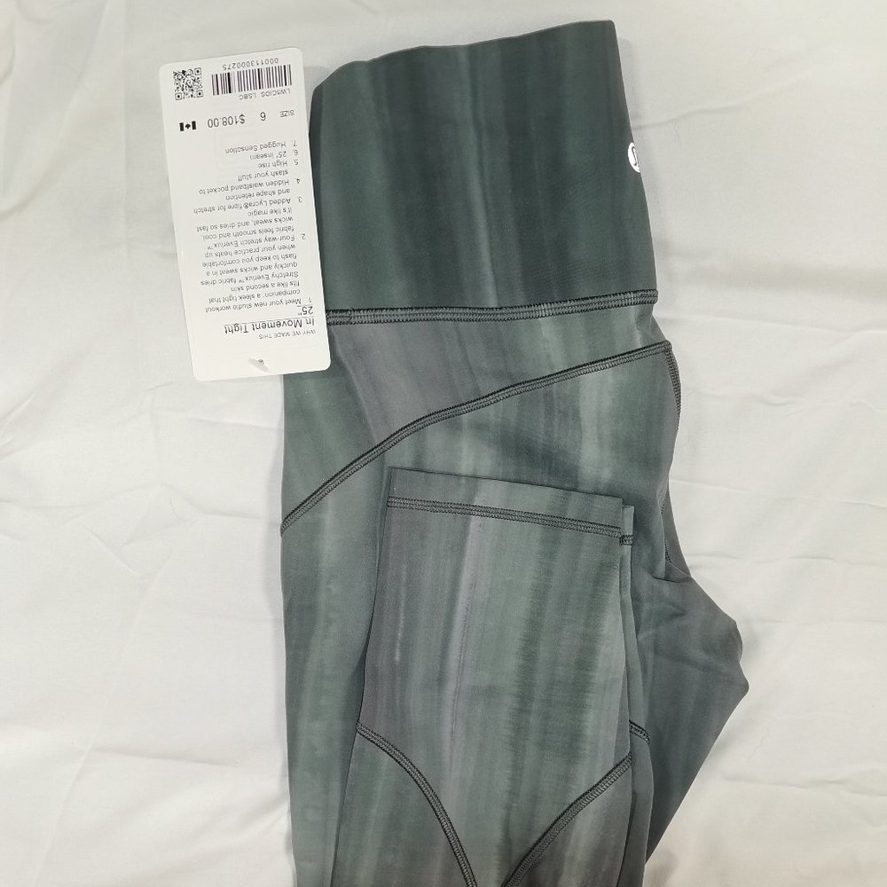 Lululemon Athletica In the Movement Tight 25" *new - Picture 3 of 3